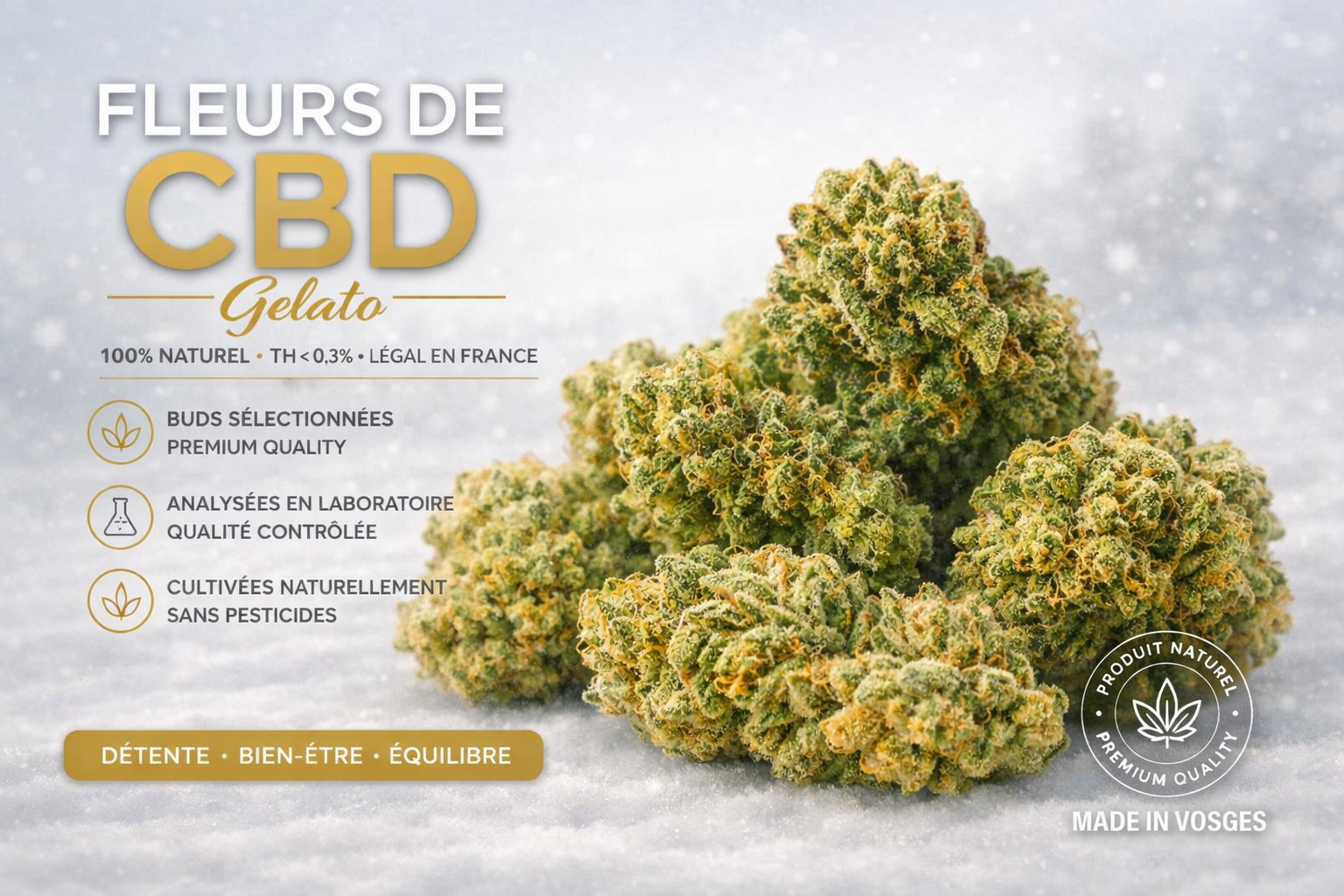 Fleurs CBD (Gelato)
